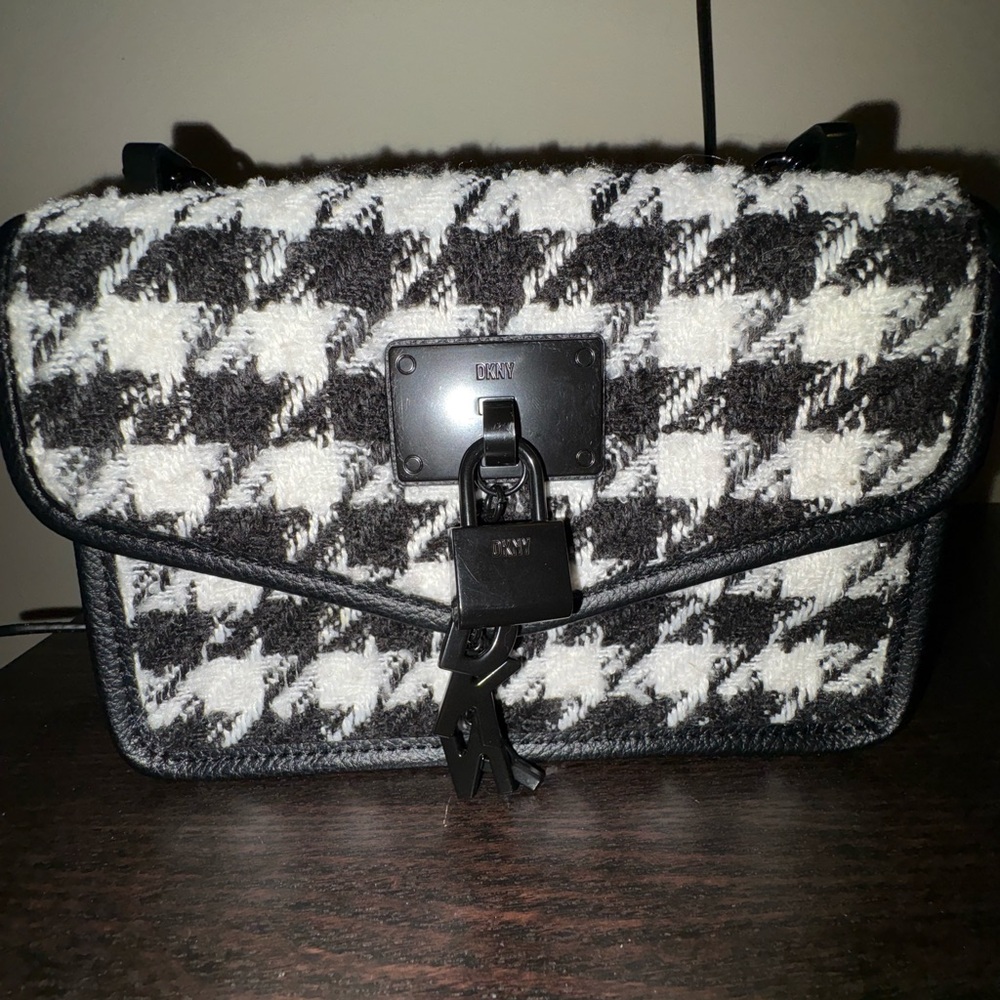 DKNY Magnolia Mini Crossbody Bag - Black, White - NWT